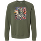 America's 250th Birthday - Sponge Fleece Raglan Sweatshirt - Blues, Greens, Purple, and Black