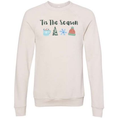 HP - 'Tis The Season - Winter - Sponge Fleece Raglan Sweatshirt - Greens, Neutrals