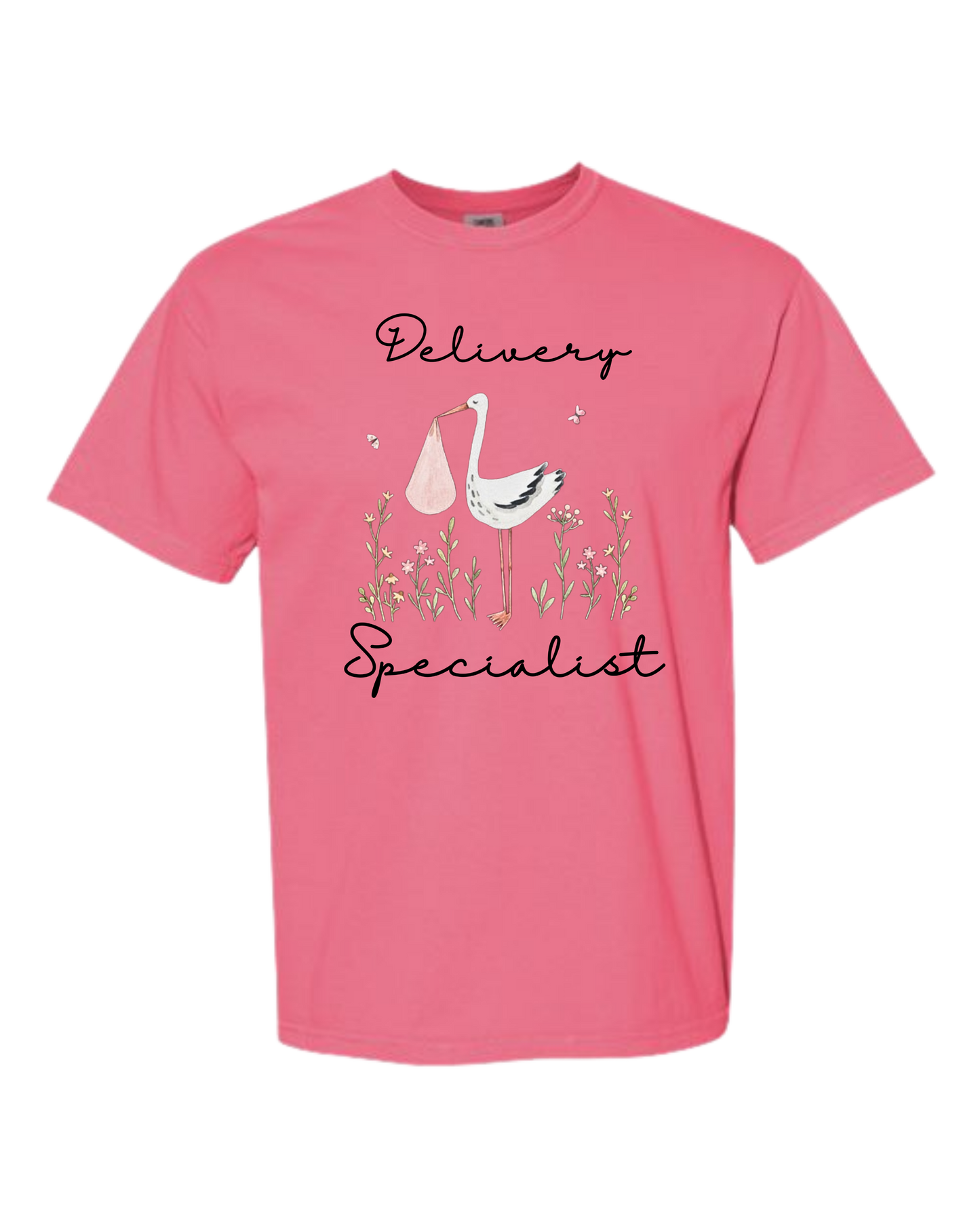 Delivery Specialist - Comfort Colors - Heavyweight Unisex Tee - Pinks & Purples