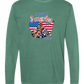 The Gulf of America - Comfort Colors - Heavyweight Long Sleeve Tee - Blues & Greens