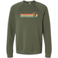 On Island Time - Sponge Fleece Raglan Sweatshirt - Blues, Greens, Purple, and Black