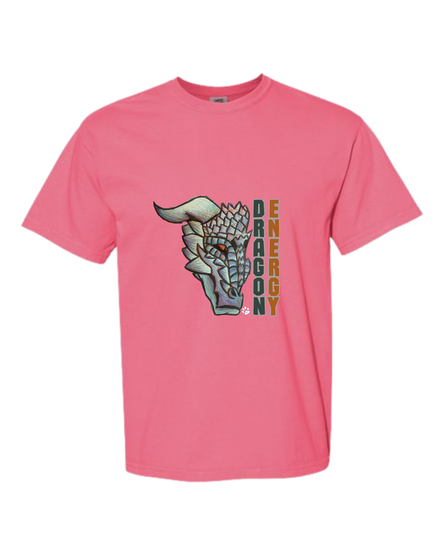Dragon Energy - Comfort Colors - Heavyweight Unisex Tee - Pinks & Purples