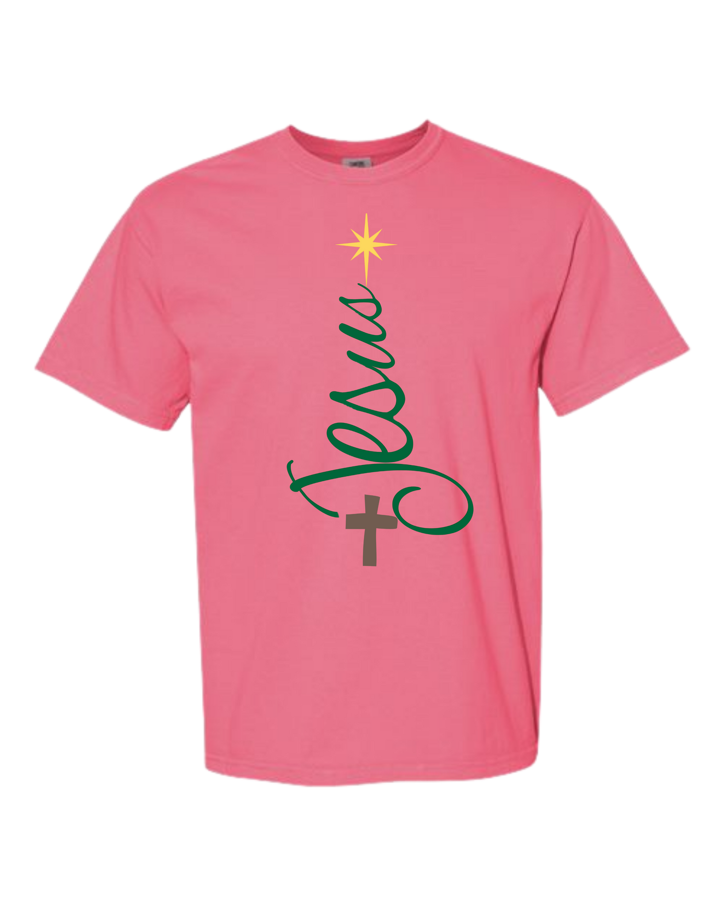 Jesus Tree - Comfort Colors - Heavyweight Unisex Tee - Pinks, Purples