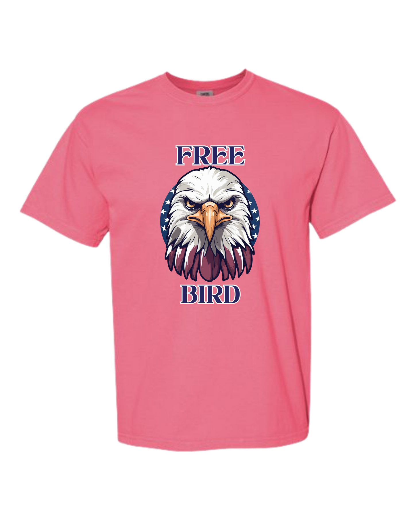 Free Bird - Comfort Colors - Heavyweight Unisex Tee - Pinks & Purples
