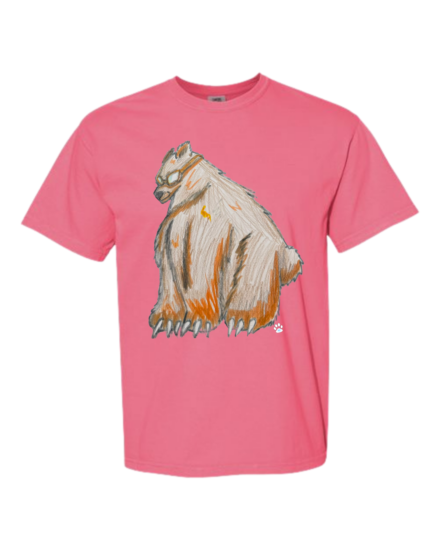 Muscle Bear - Comfort Colors - Heavyweight Unisex Tee - Pinks & Purples