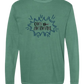 Own the Awkward - Comfort Colors - Heavyweight Long Sleeve Tee - Blues & Greens