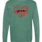 You & Me - Comfort Colors - Heavyweight Long Sleeve Tee - Blues & Greens