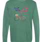 Love is in the Air - Comfort Colors - Heavyweight Long Sleeve Tee - Blues & Greens