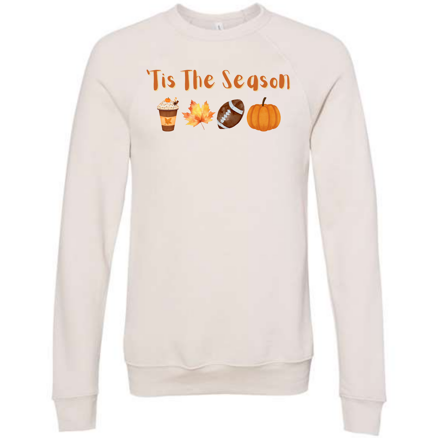 'Tis The Season - Fall - Sponge Fleece Raglan Sweatshirt - Greens, Neutrals