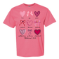 Galatians 5 - Valentines - Comfort Colors - Heavyweight Unisex Tee - Pinks & Purples