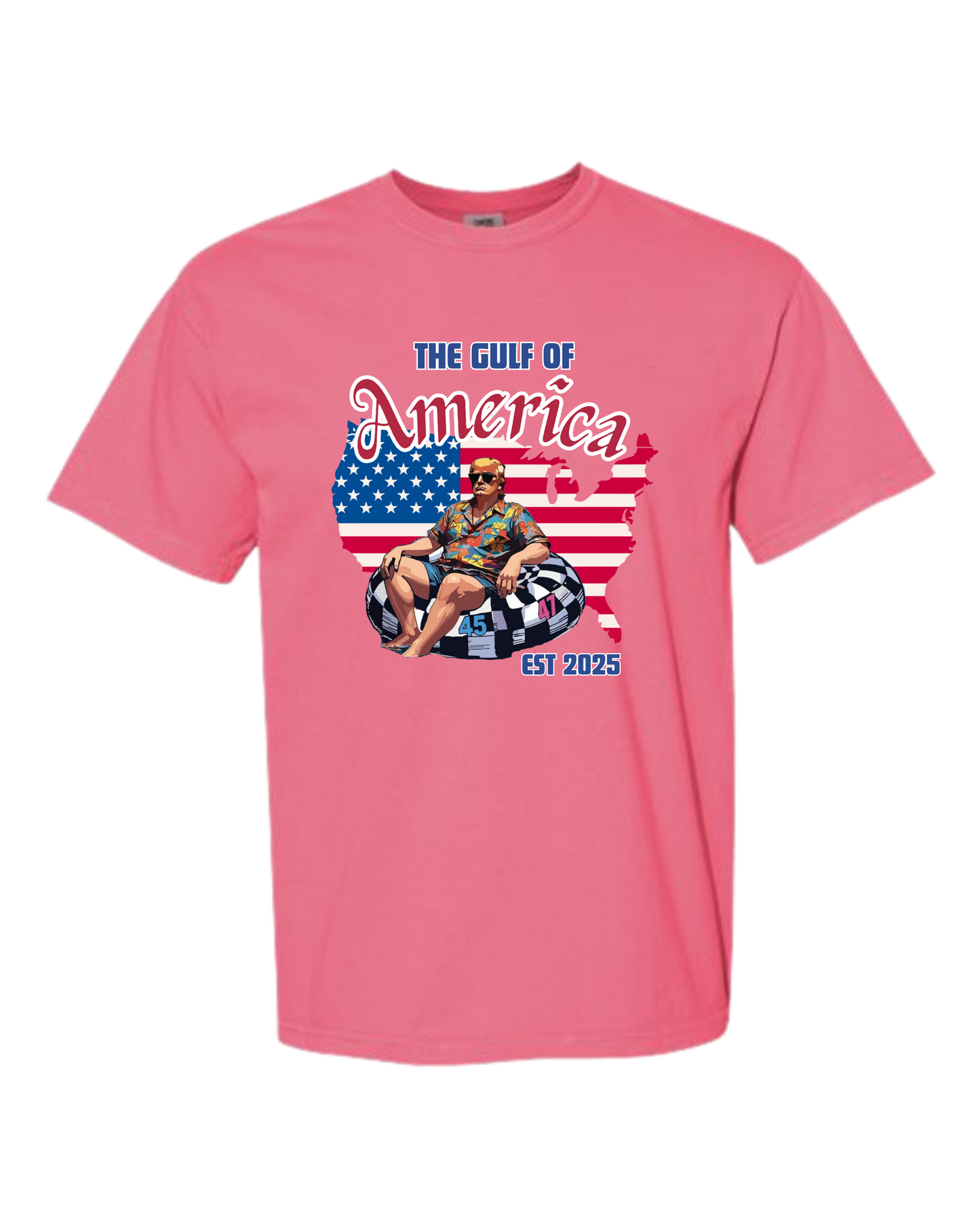 The Gulf of America - Comfort Colors - Heavyweight Unisex Tee - Pinks & Purples