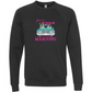 Get in Loser We're Playing Mahjong- Sponge Fleece Raglan Sweatshirt - Blues, Greens, Purple, and Black