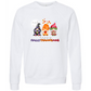 Happy Hallothanksmas Gnomes- Sponge Fleece Raglan Sweatshirt - Greens, Neutrals