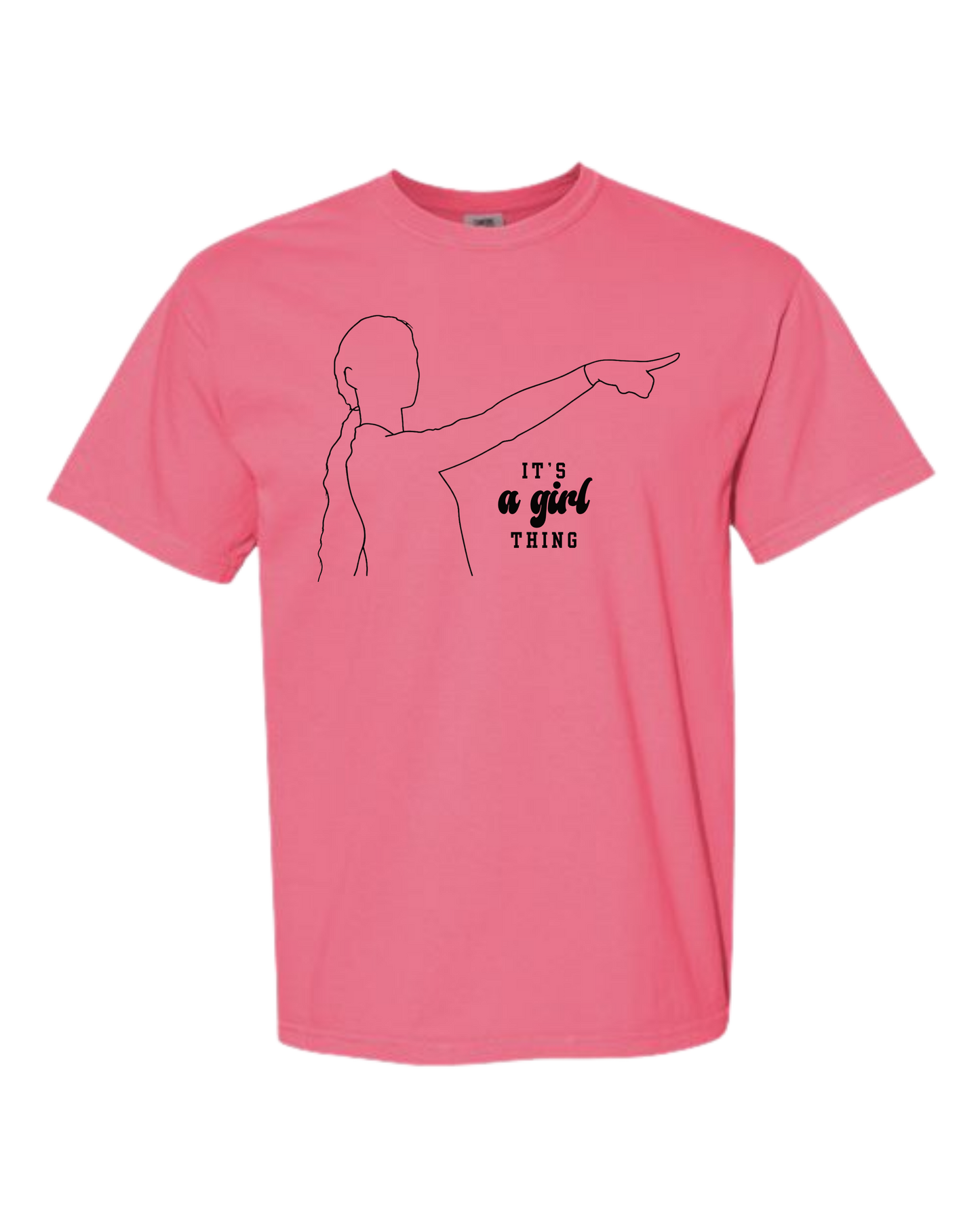 It's A Girl Thing - Comfort Colors - Heavyweight Unisex Tee - Pinks & Purples