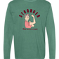 Stronger Than Period Cramps - Comfort Colors - Heavyweight Long Sleeve Tee - Blues & Greens