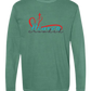 Make Heaven Crowded - Comfort Colors - Heavyweight Long Sleeve Tee - Blues & Greens