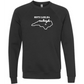 Kella McLean - Sponge Fleece Raglan Sweatshirt - Blues, Greens, Purple, and Black