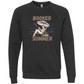 Booked for the Summer - Sponge Fleece Raglan Sweatshirt - Blues, Greens, Purple, and Black