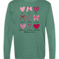 Galatians 5 - Valentines - Comfort Colors - Heavyweight Long Sleeve Tee - Blues & Greens