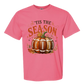 'Tis Football Season - Comfort Colors - Heavyweight Unisex Tee - Pinks & Purples