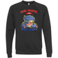 Red, White, And Blueberries - Sponge Fleece Raglan Sweatshirt - Blues, Greens, Purple, and Black