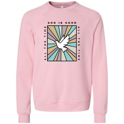 God Is Good - Sponge Fleece Raglan Sweatshirt - Assorted Colors