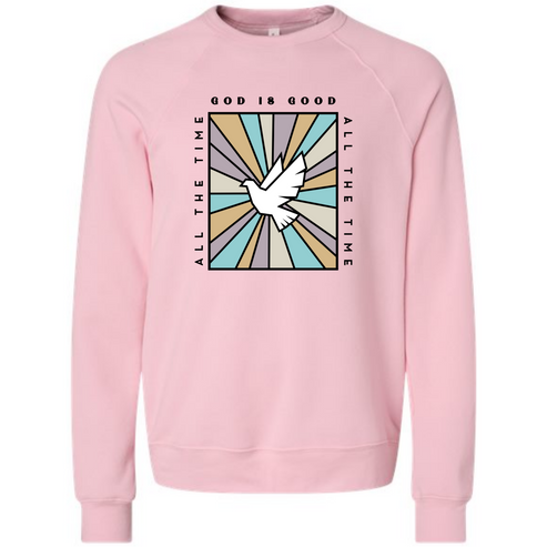 God Is Good - Sponge Fleece Raglan Sweatshirt - Assorted Colors