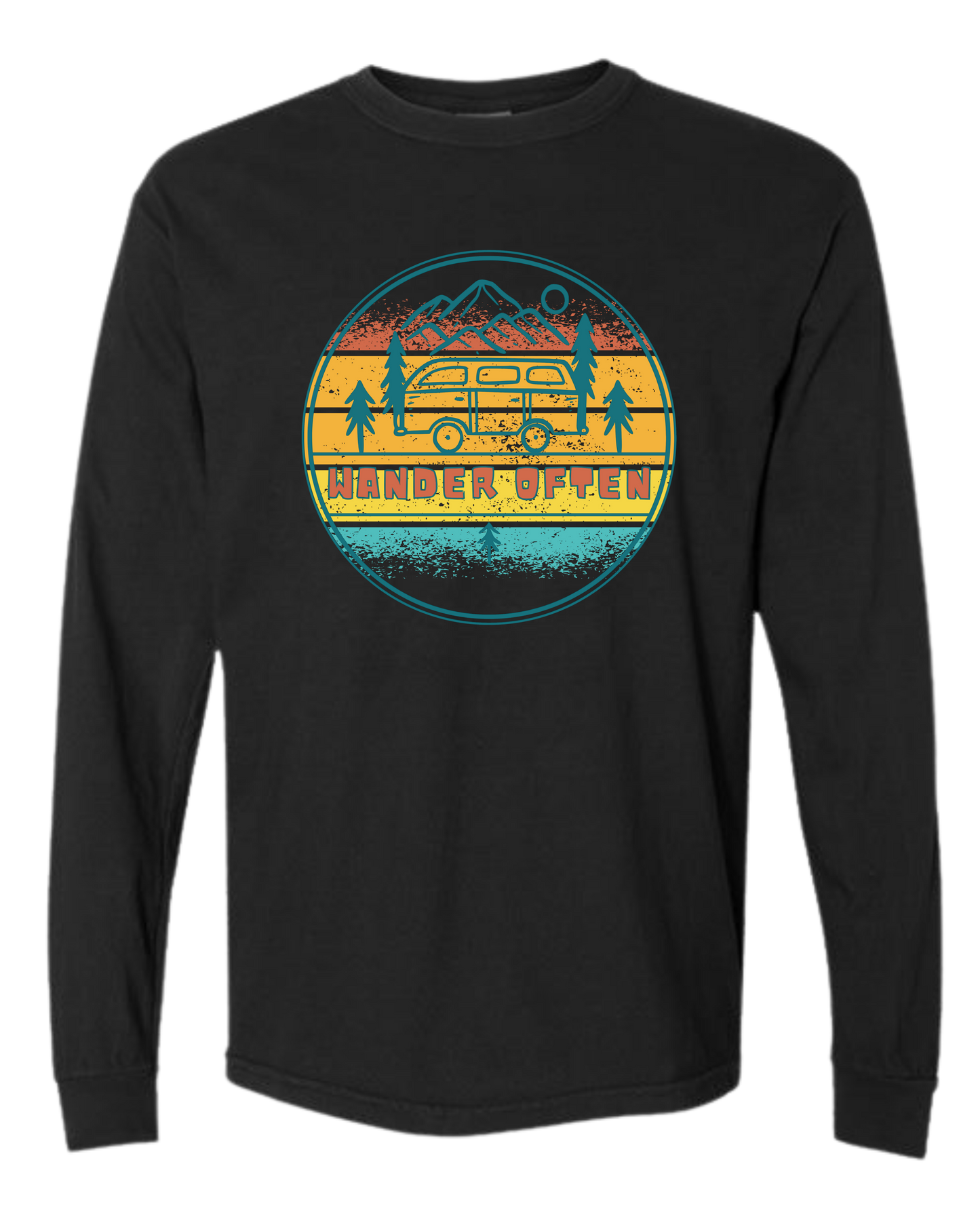 Wander Often - Comfort Colors - Heavyweight Long Sleeve Tee - Neutral Colors
