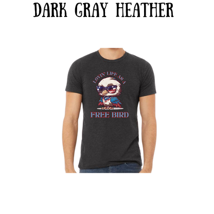 PP - Lovin' Life As A Free Bird - Unisex Tee - Pinks, Purples, Neutrals