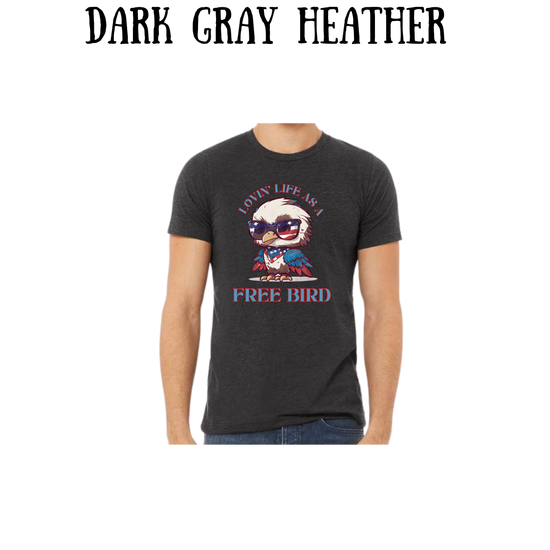 PP - Lovin' Life As A Free Bird - Unisex Tee - Pinks, Purples, Neutrals