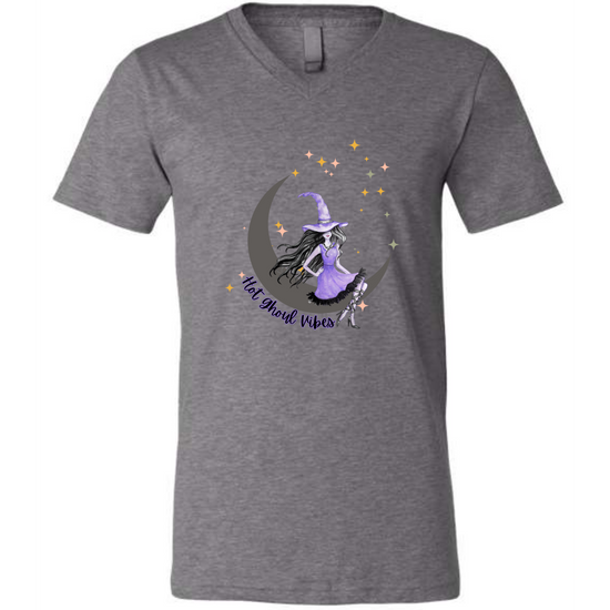 Hot Ghoul Vibes - Unisex V-Neck - Neutral Colors