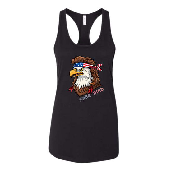 Rockin Free Bird - Bella+Canvas - Women's Jersey Racerback Tank
