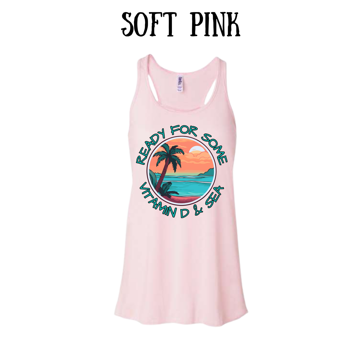 VP - Ready For Some Vitamin D & Sea - Women's Flowy Racerback Tank