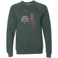 HP - If The Broom Fits - Sponge Fleece Raglan Sweatshirt - Greens, Neutrals