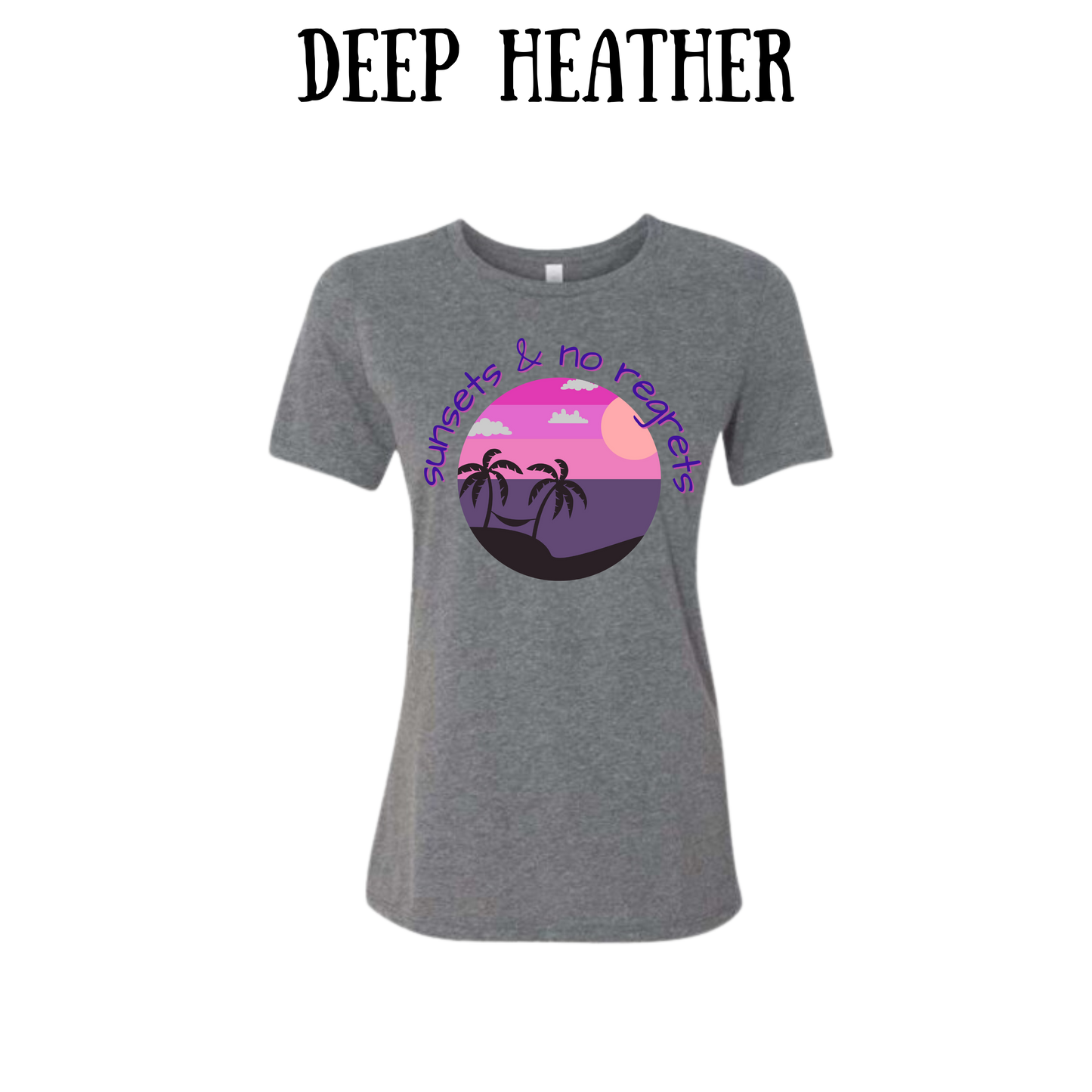 VP - Sunsets & No Regrets - Women's Relaxed Fit Tee - Neutrals