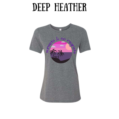VP - Sunsets & No Regrets - Women's Relaxed Fit Tee - Neutrals