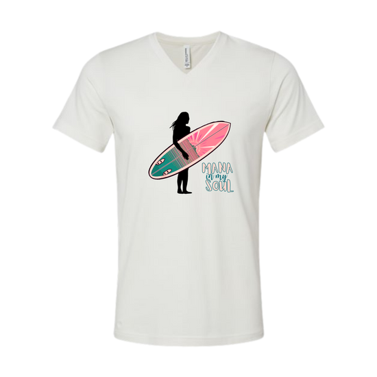 Mana in My Soul - Bella+Canvas - Unisex V-Neck - Neutral Colors