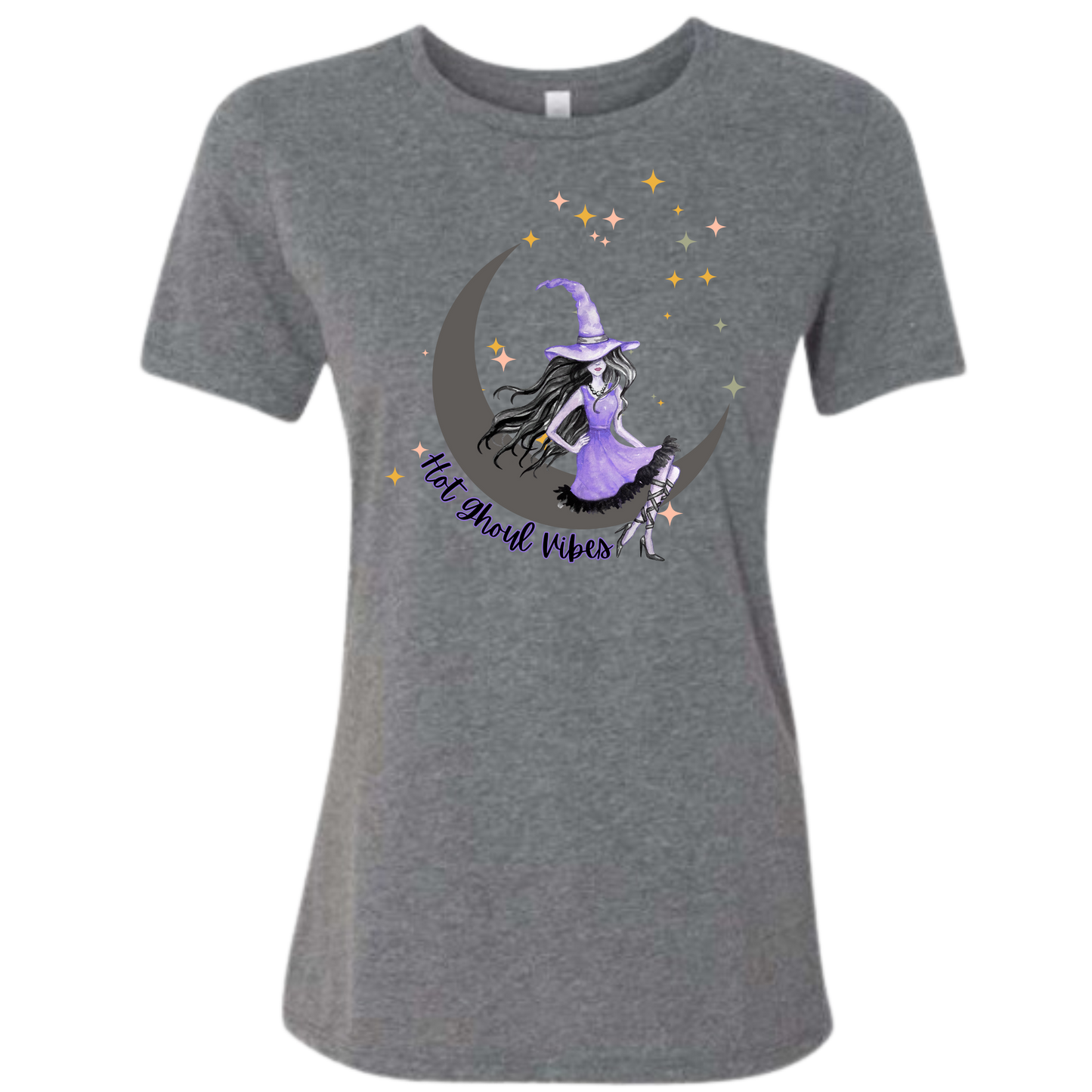 HP - Hot Ghoul Vibes - Women's Relaxed Fit Tee - Neutrals