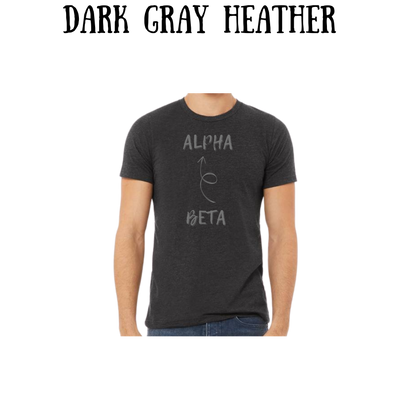 beta to alpha - unisex tee - pinks, purples, neutrals