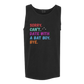 Sorry. Can't. Date With A Bat Boy. Bye. - Comfort Colors - Unisex Tank - Neutral Colors & Blues