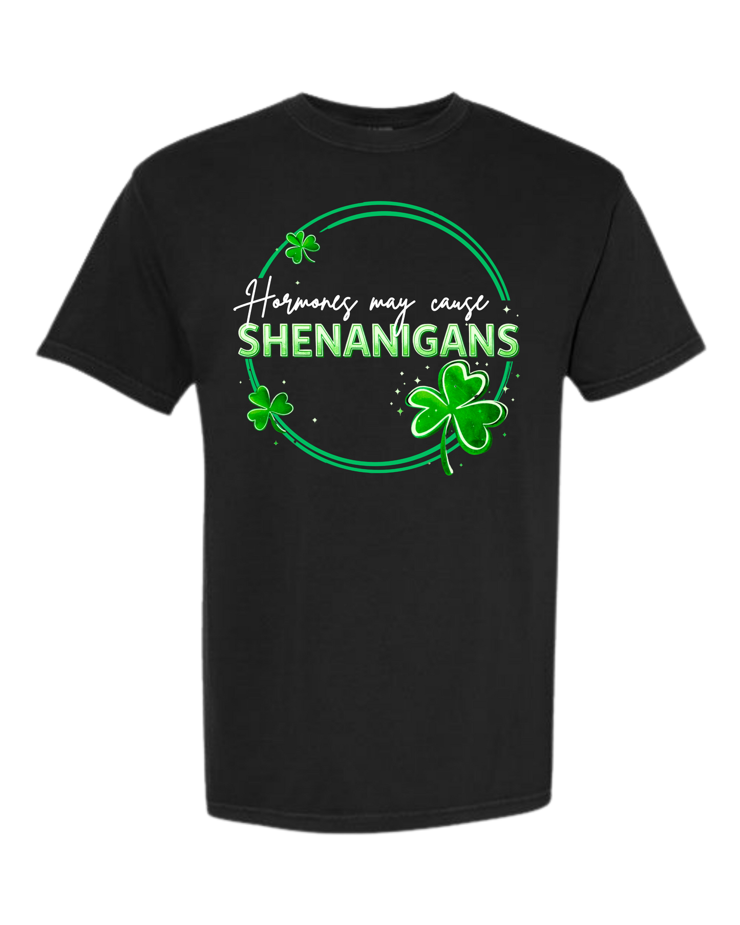 Hormones May Cause Shenanigans - Comfort Colors - Heavyweight Unisex Tee - Neutral Colors