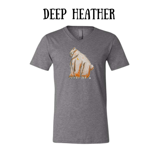 AC - Muscle Bear - Unisex V-Neck - Neutral Colors