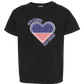 One Nation One Heart - Comfort Colors - Heavyweight Youth Tee - Neutral Colors & Blues