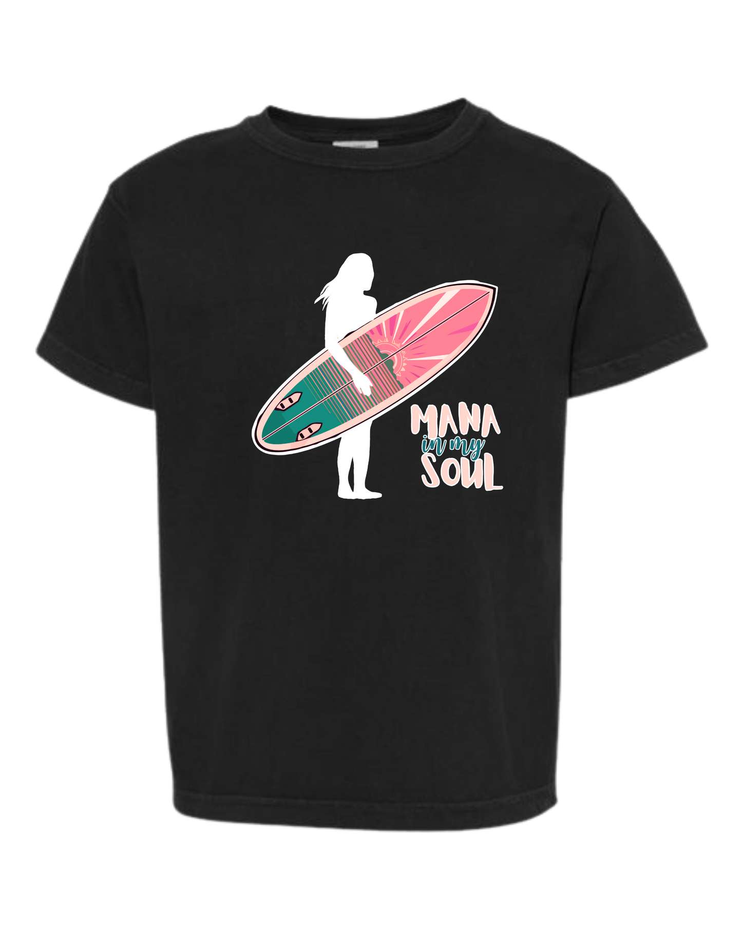 Mana in My Soul - Comfort Colors - Heavyweight Youth Tee - Neutral Colors & Blues