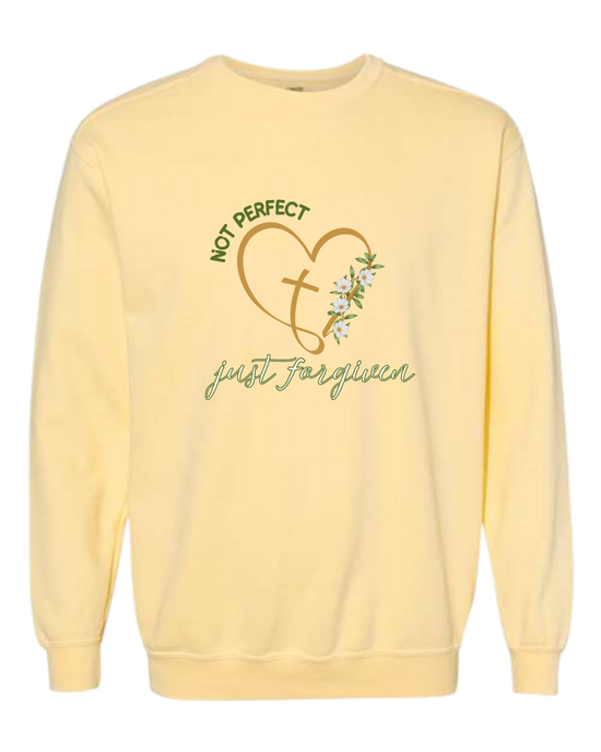 Not Perfect Just Forgiven - Comfort Colors - Sweatshirt - Assorted Colors