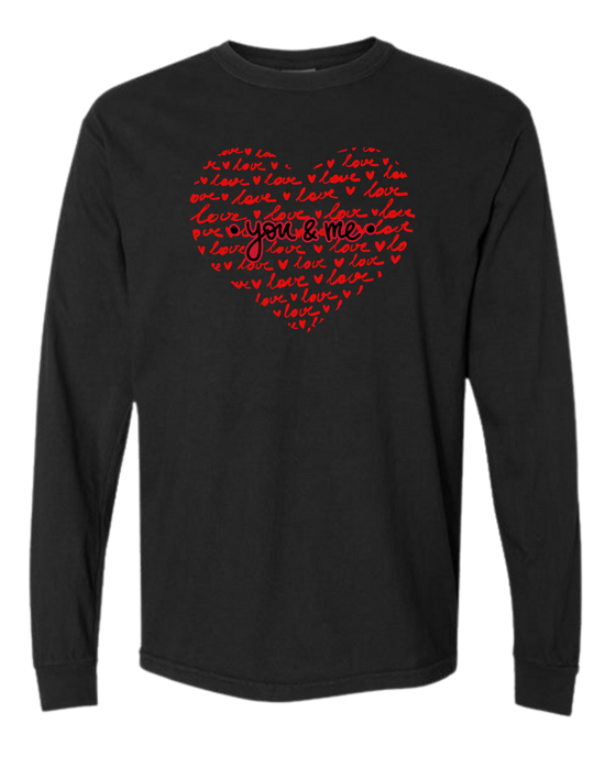 You & Me - Comfort Colors - Heavyweight Long Sleeve Tee - Neutral Colors