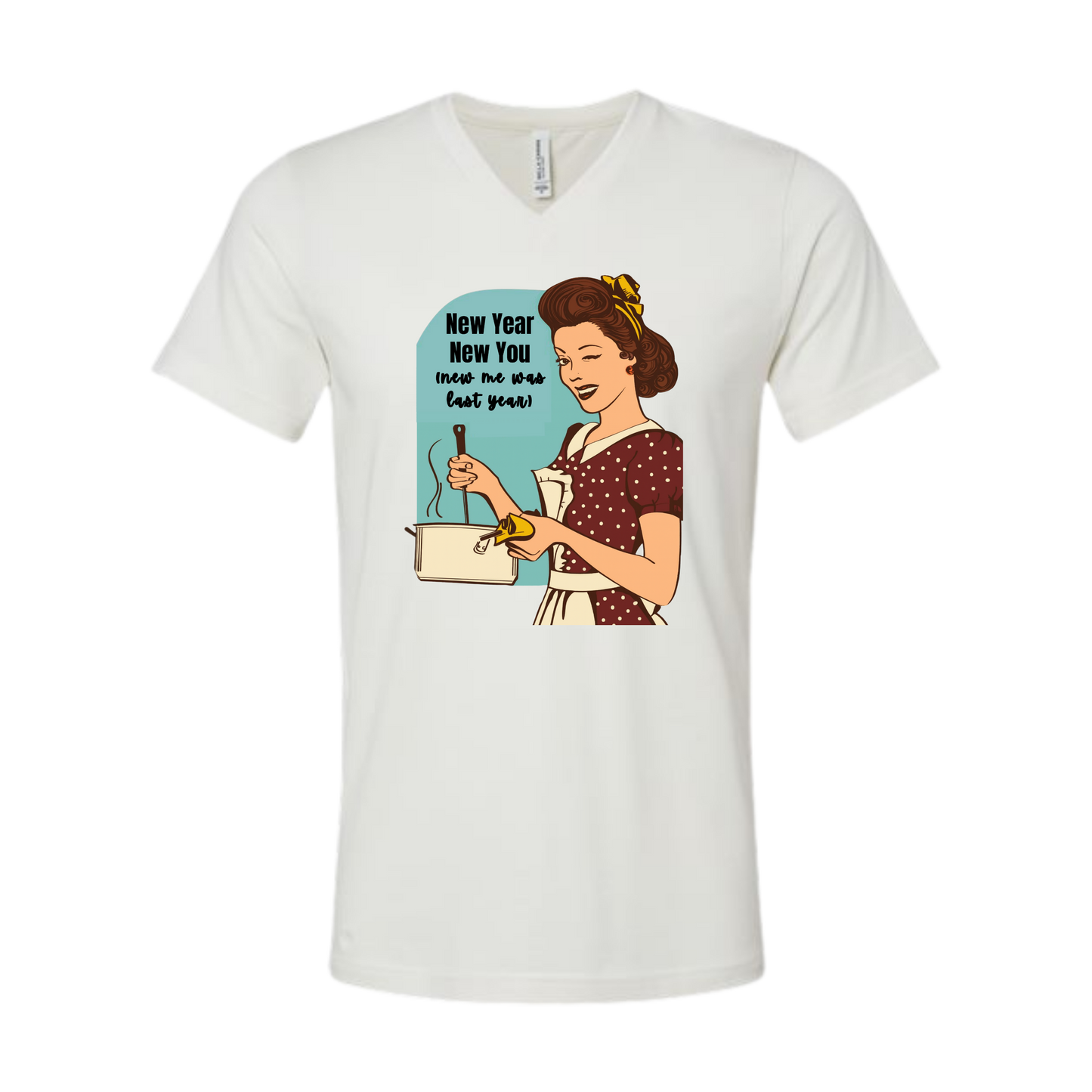 New Year New You - Bella+Canvas - Unisex V-Neck - Neutral Colors