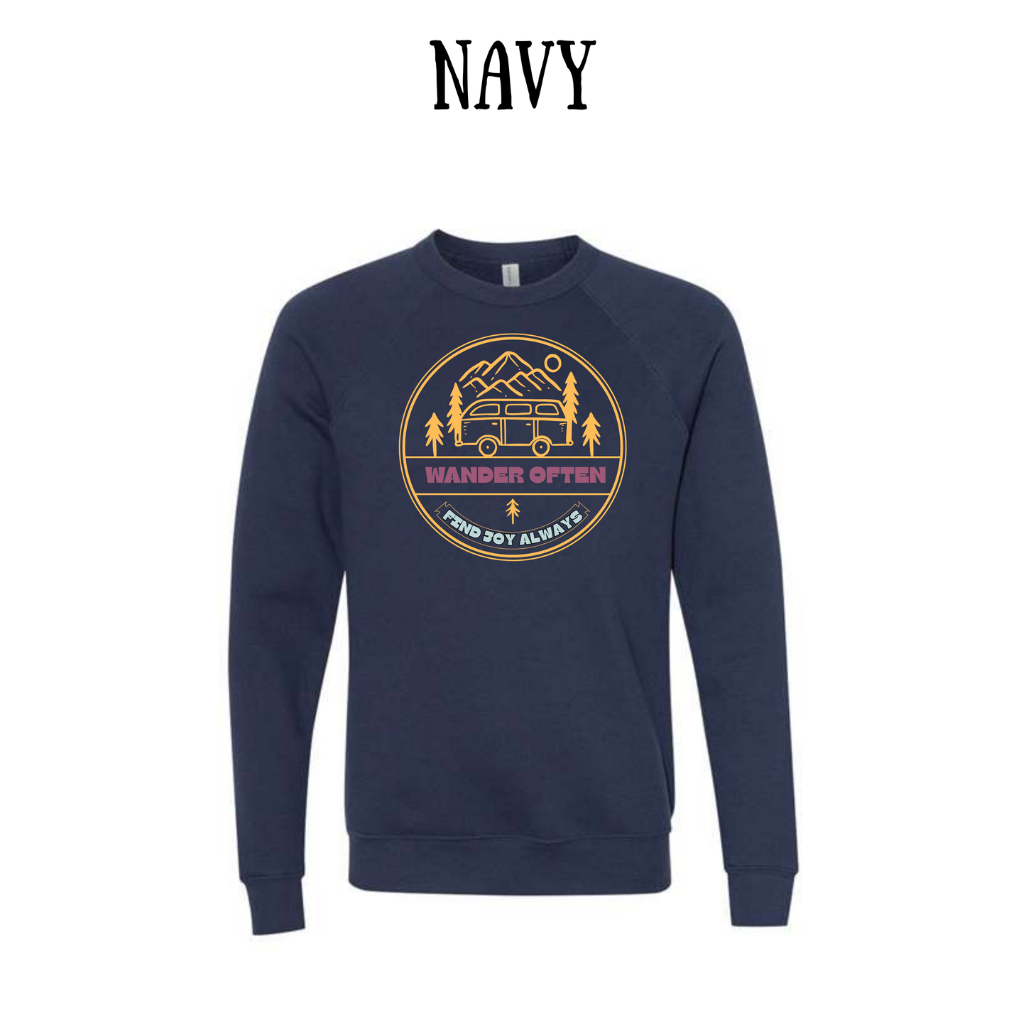 CP - Wander Often - Sponge Fleece Raglan Sweatshirt - Blues, Purples