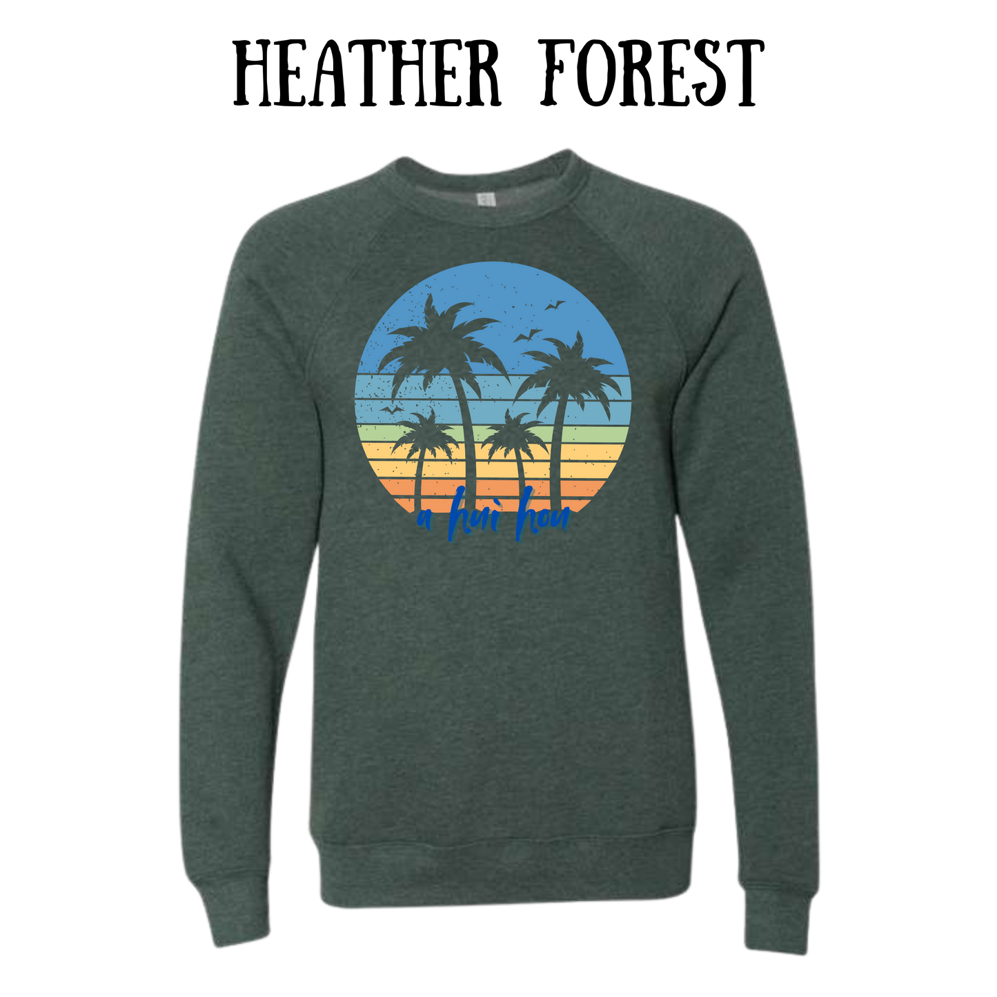 VP - A Hui Hou  - Sponge Fleece Raglan Sweatshirt - Greens, Neutrals