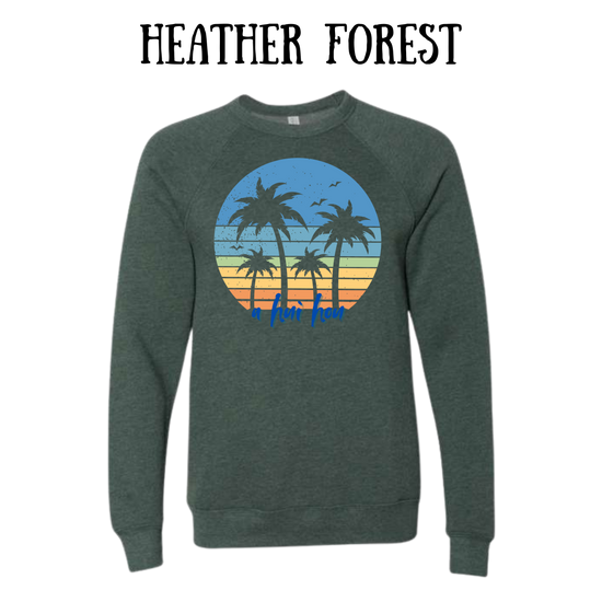 VP - A Hui Hou  - Sponge Fleece Raglan Sweatshirt - Greens, Neutrals